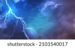 Lightning, thunder cloud dark cloudy sky 