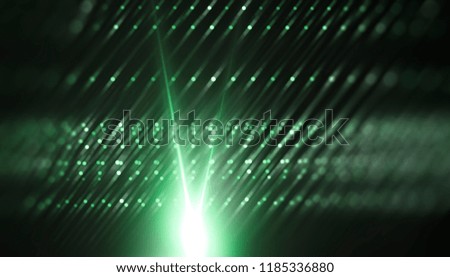Lights Green Background With Rays. Flash Light. Illustration Beautiful.