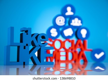 Like, Internet concept