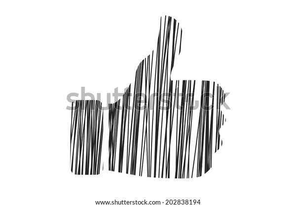 Like Sketched Lines Stock Illustration 202838194