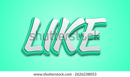 Like text effect background, typographic word.