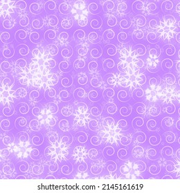 Lilac Swirl Stars And Snowflake Background For Crafts, Printable, High Resolution Scrapbooking Paper, Digital