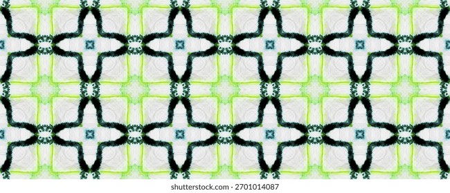 Lime Patterned Tiles Wall. Sun Tunisian Patterns. Mint Tile Iran. Oriental Design. Green Watercolor. Ethnic Oriental. White Ornaments On Tiles. Italian Motifs.