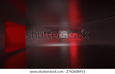 liminal space room empty hall  3d render