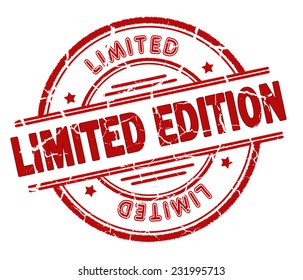 Limited Edition Stamp Isolated On White Stock Illustration 231995713 ...