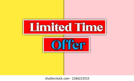 Limited Time Offer Text With Abstract Background Hd Texture Background 