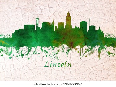 Lincoln City Nebraska Skyline