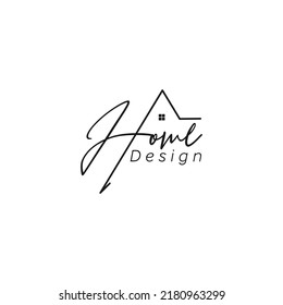 Line Art House Logo Modern Unique Stock Illustration 2180963299 ...