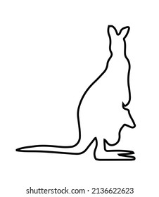 3,433 Kangaroo line art Images, Stock Photos & Vectors | Shutterstock