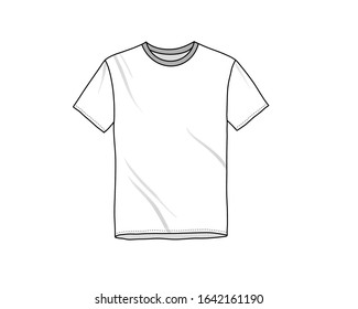 Longsleeved Tshirt Template Stock Vector (Royalty Free) 112215323