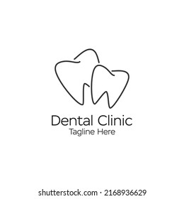 Line Art Teeth Logo Modern Unique Stock Illustration 2168936629 ...