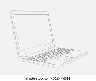 Laptop Drawing Images Stock Photos Vectors Shutterstock