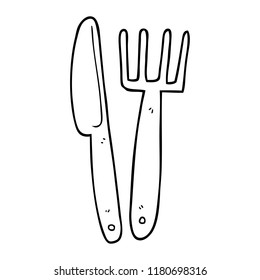 Adora 4pcs dessin animé adorable couteaux sac de fourche de fourchette 
