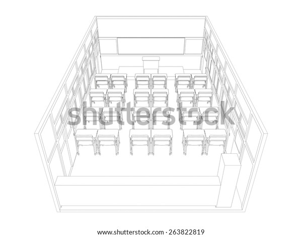 Line Drawing Classroom Stock Illustration 263822819 | Shutterstock