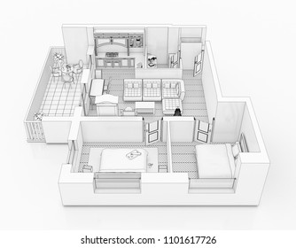 Perspective Drawing Bedroom Images Stock Photos Vectors