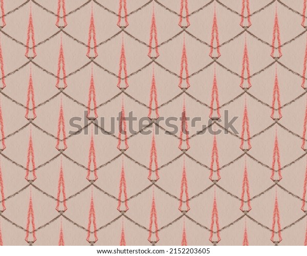 Line Elegant Paper. Graphic Print. Seamless Paint
Pattern. Ink Design Drawing. Colorful Simple Brush. Wavy Template.
Soft Background. Rough Scratch. Brown Ink Texture. Colored Seamless
Design