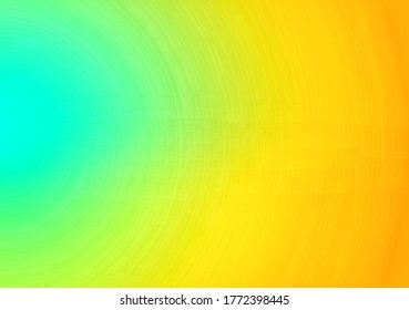 line wave color gradient  green to orange