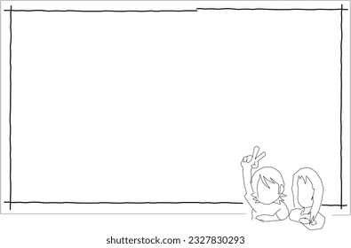 line white papernote background space for text