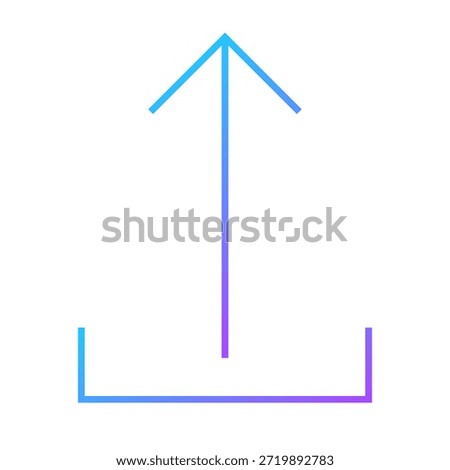 Linear Gradient Upload Action Direction Arrow