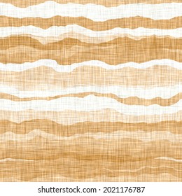 Linen texture background with broken stripe. Organic irregular striped seamless pattern. Modern plain 2 tone spring textile for home decor. Farmhouse scandi style rustic orange all over print.