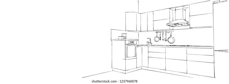 103,116 Cocina dibujo lineal Images, Stock Photos & Vectors | Shutterstock