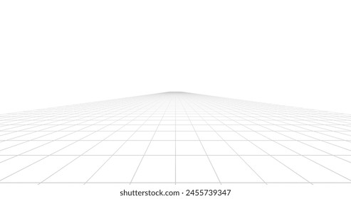 Lines grid technology perspective background. 3d rendering.