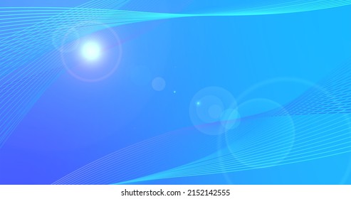 Lines And Light Blue Abstract Background