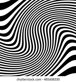 Abstract Lines Distortion Deformation Effect Asymmetric: vector de ...