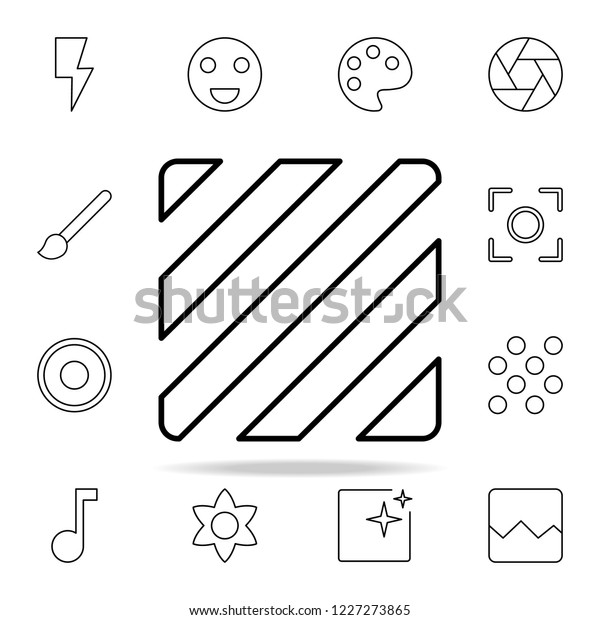 Lines sign icon. Image icons universal set for web\
and mobile