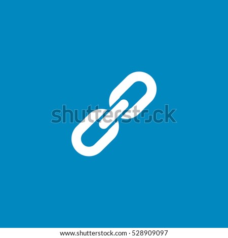 Link icon, isolated, white background