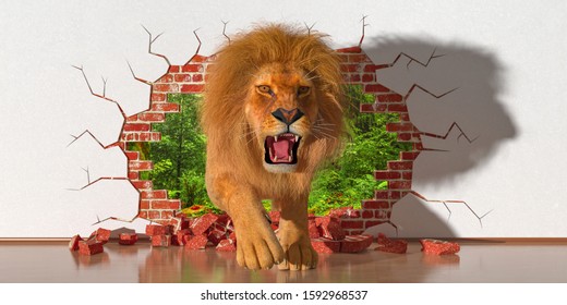 Lion 3d High Res Stock Images Shutterstock