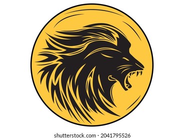 Lion Illustration Lion Face Lion King Stock Illustration 2041795526