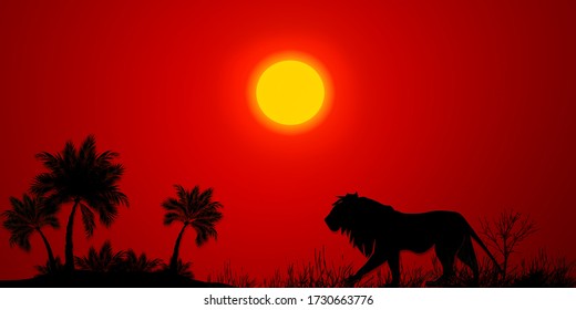 lion king silhouette