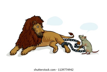 lion and rat