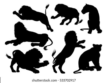 Big Cat Silhouette Images Stock Photos Vectors Shutterstock