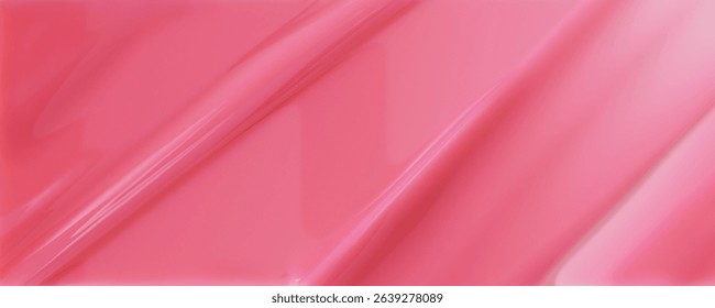 Lip gloss texture 3d rendering minimalist background. Smudged cosmetic product smear.