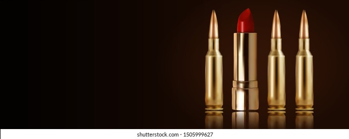 lipstick and bullet