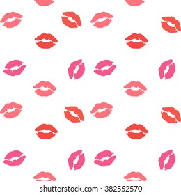 Lipsticks Kiss Pattern