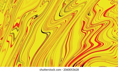 Liquid abstract yellow painting background. Beautiful wallpaper for design
