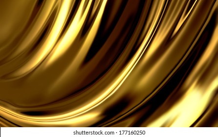 liquid gold -  abstract design or art element for your projects
