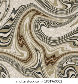 Liquid Marble Texture Design, Colorful Marbling Surface, Cream Lines, Nature  Abstract Paint Design, Vector Illustration
