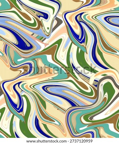 Liquid Marvel Abstract Textile Print Design
