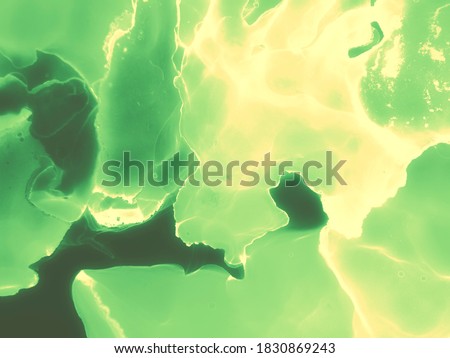Liquid Splash.  Creativity Jade Wallpaper. Modern Gold Invitation. Green Liquid Splash.  Smoke Callow Artwork. Sketch Xanthous Picture.