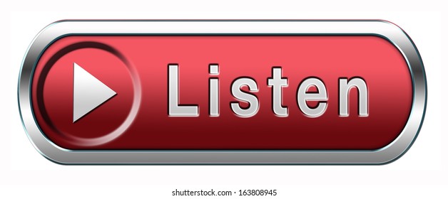 Listen Live Stream Music Audio Or Radio Button