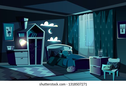 Bedroom Moonlight Images, Stock Photos & Vectors | Shutterstock