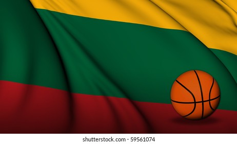 Allergic Arise pivot Lithuania Flag Basketball Stock Illustration 59561074 | Shutterstock