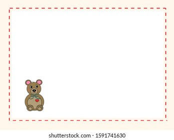 Cartoon Teddy Bear Wearing Cute Summer Stock Vector (Royalty Free ...