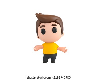 Little Boy Wearing Yellow Shirt Character Stock Illustration 2192940903 ...