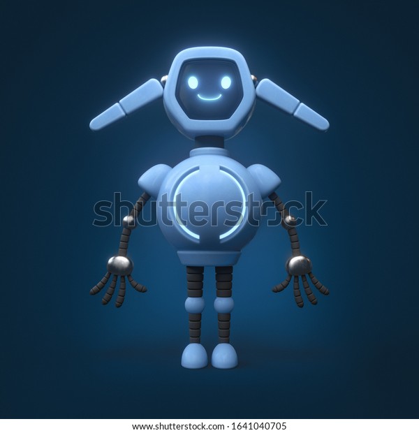 Blue Robot Infant Tutu Bodysuit inktastic Cute Robot Smiling Robot 