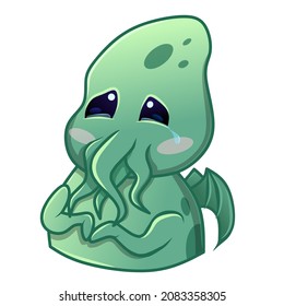 Little Cute Cthulu Stickers Set 